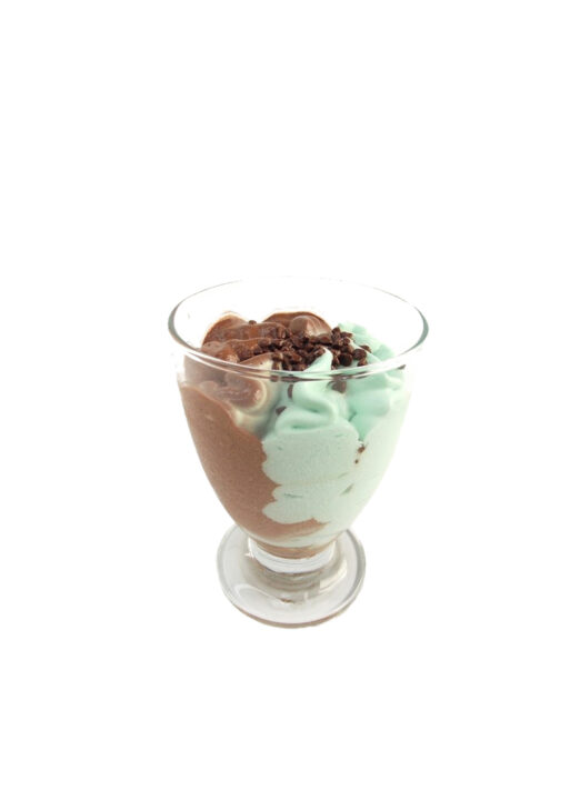 CHOCOLATE MINT GLASS CUP