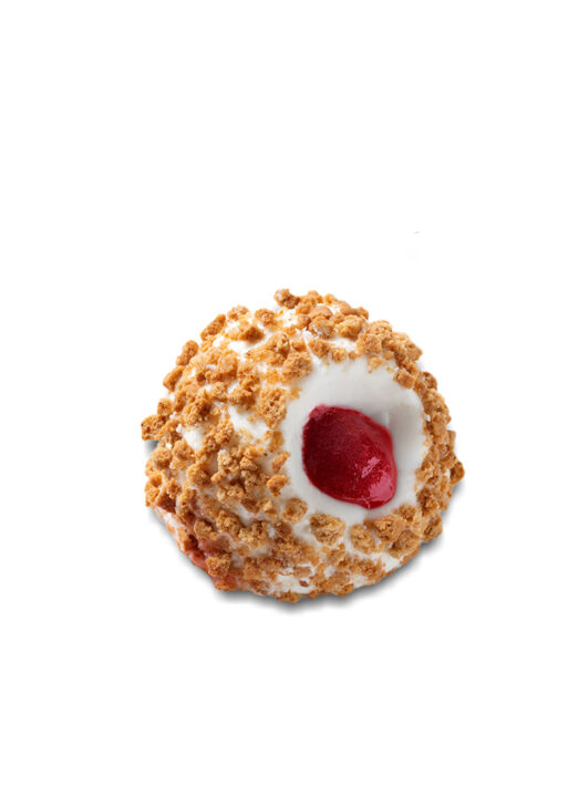 STRAWBERRY CHEESECAKE BOMBE