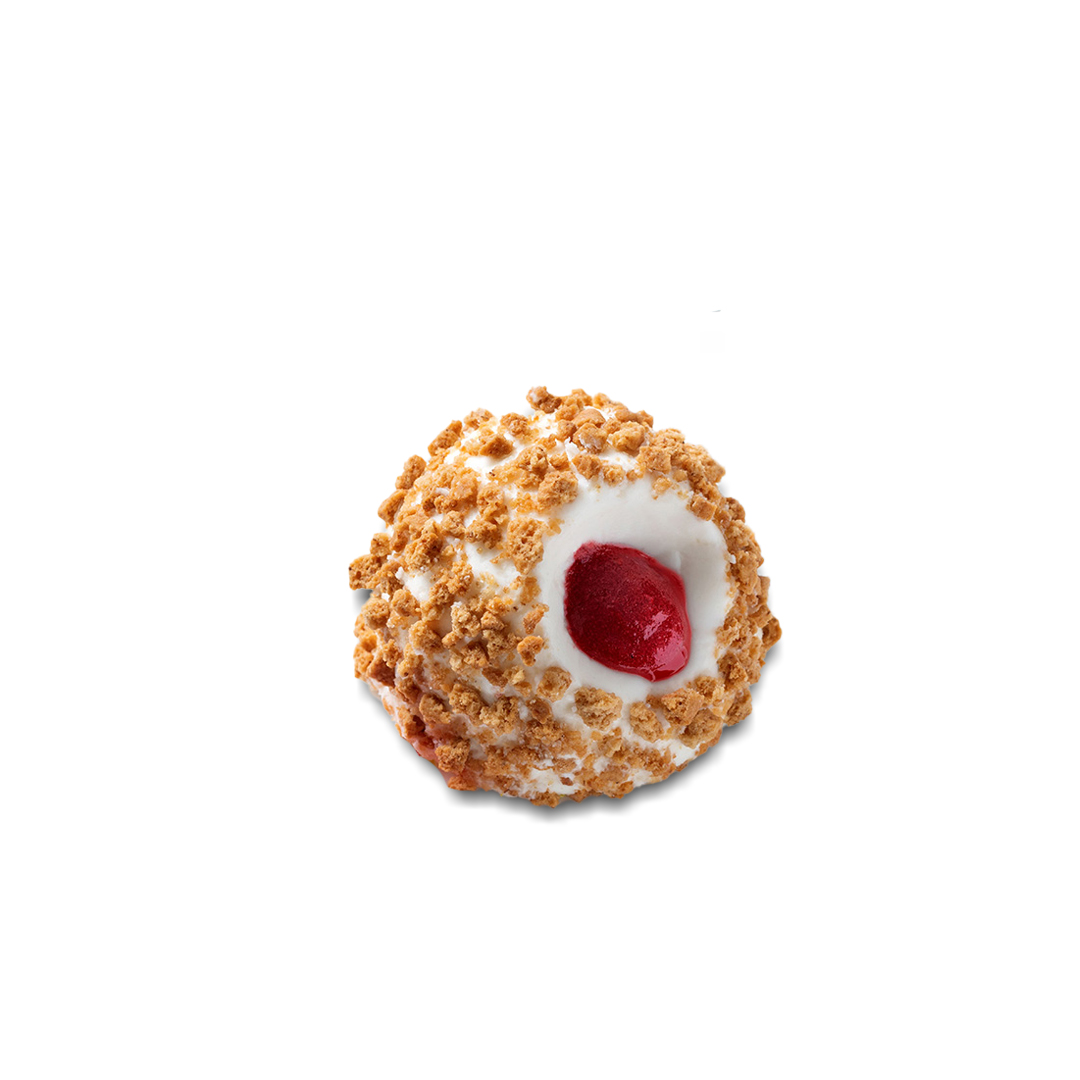 STRAWBERRY CHEESECAKE BOMBE