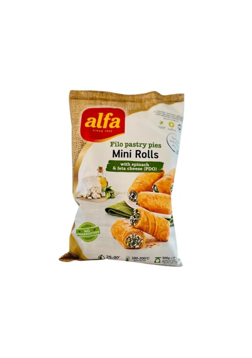 ALFA MINI ROLLS WITH SPINACH CHEESE